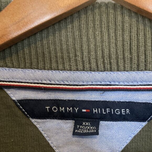 Tommy Hilfiger Henley Sweater Mens XXL Roll Crew Collar Pocket in Sleeve VTG - Picture 13 of 15